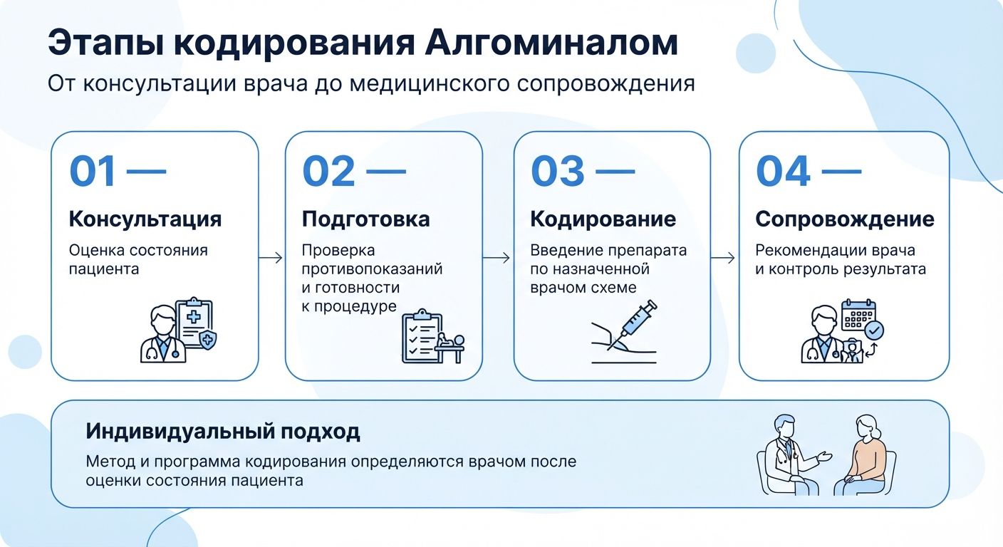 Кодирование препаратом «Алгоминал» в Соль-Илецке инфографика